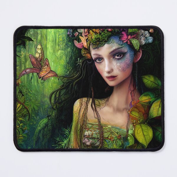 Item preview, Springtime Goddess With Face Paint designed and sold by fairytailsaiart.