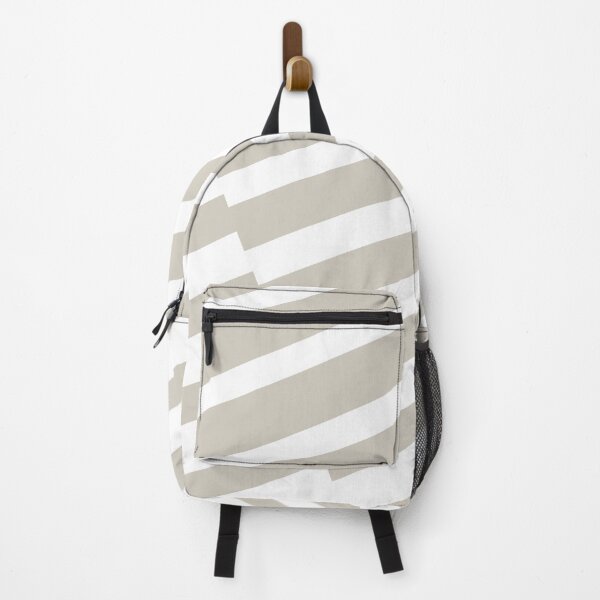 Artikelvorschau, Gray Tan White Diagonal Offset Stripe Pattern Pairs Valspar 2023 COTY Villa Grey 6005-1B entworfen und verkauft von ColorOfTheYears.