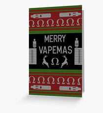 Vape Merry Christmas Vapemas Xmas Vaper Vaping Greeting Card