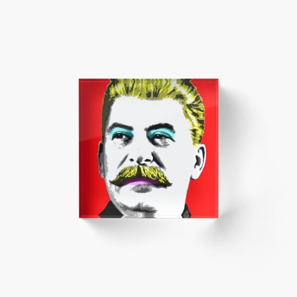 Ooh Mr Stalin - Red Acrylic Block