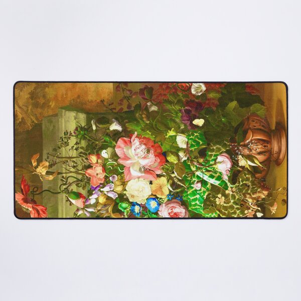 Item preview, Roses, Convolvulus, Poppies, and Other Flowers in an Urn on a Stone Ledge by Rachel Ruysch (digitally enhanced) designed and sold by Amanda1775.