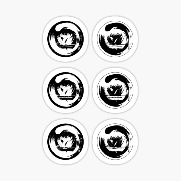 Item preview, Enso (Ensō) Lotus Flower STICKER PACK designed and sold by EldritchMagpie.