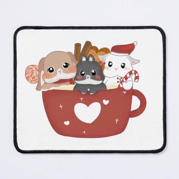 Item preview, tree rabbit in a cup _ Bunniesmee Christmas Edition  designed and sold by bunniesmee.