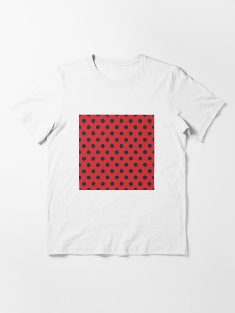 Navy Blue White Polka Dots Polka Dots Graphic T-Shirt | Redbubble