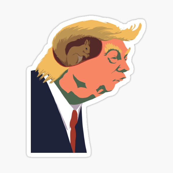 Vista previa del artículo con la obra «DONALD TRUMP SQIRREL», diseñado y vendido por Porky-Pie.