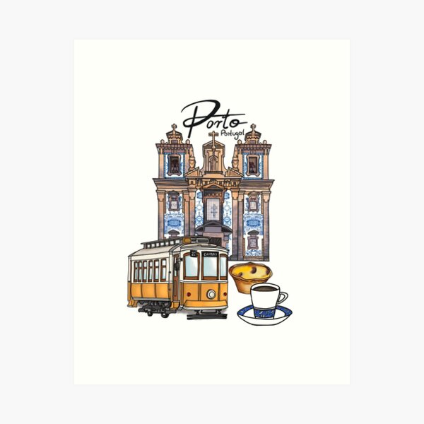 Oporto - Santo Ildefonso church Art Print