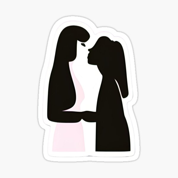 Girls Kissing Lesbian Pride Sticker For Sale By Theotherteam Redbubble 0512