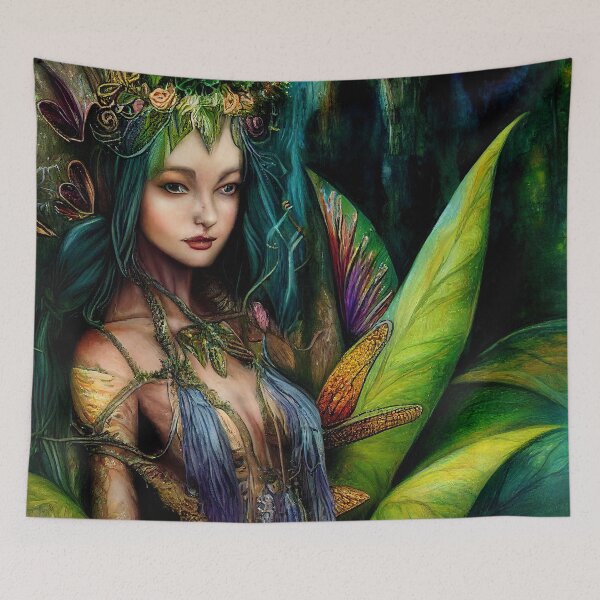 Item preview, Beautiful Fae of The Jungle designed and sold by fairytailsaiart.