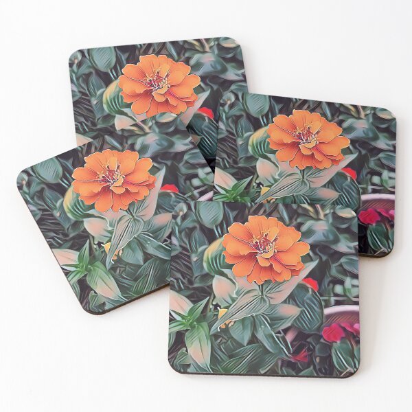 Item preview, Orange Bloom in Garden of Leaves & Petals designed and sold by ffein.