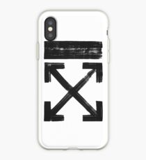Off white Brushed arrows iPhone Case