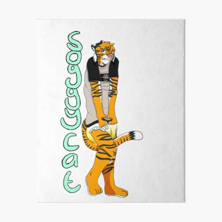 Soggy Cat ABDL Tiger Art Board Print