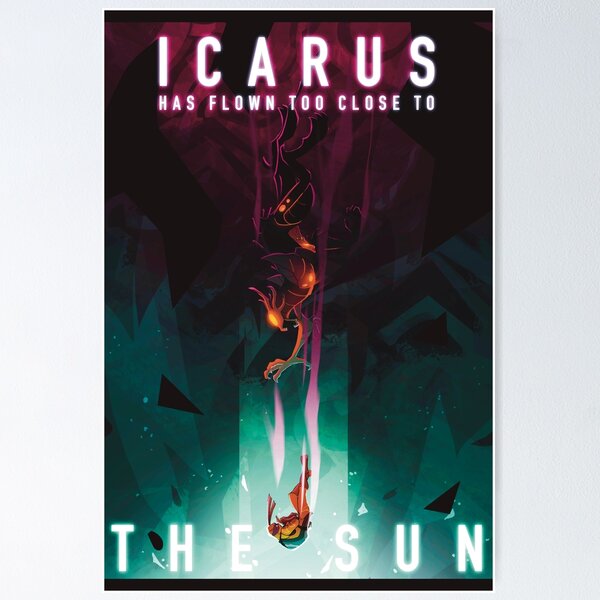 Item preview, icarus has flown too close to the sun (with text) designed and sold by Zolfik.