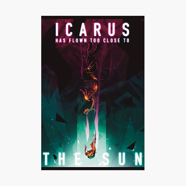 Item preview, icarus has flown too close to the sun (with text) designed and sold by Zolfik.