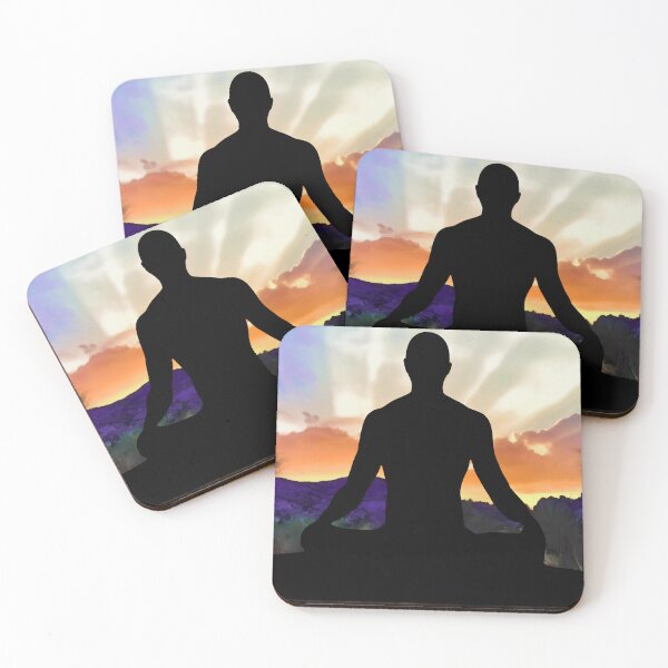 Item preview, Man Meditates designed and sold by RealmsBeyond.