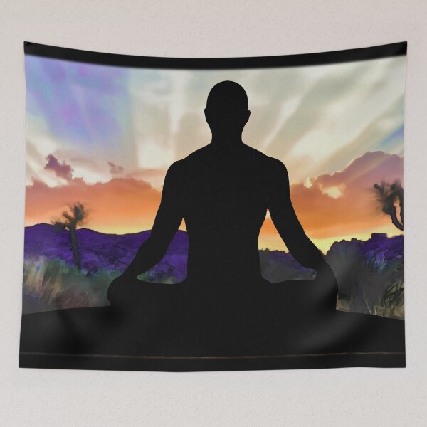 Item preview, Man Meditates designed and sold by RealmsBeyond.
