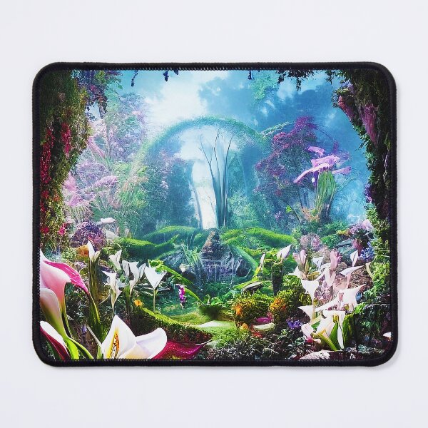 Item preview, Solarpunk Abstract Future Garden designed and sold by BioDigital-Jazz.