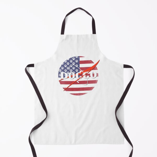 Item preview, Doggo, Nasa logo Inspired, American Flag With Paw Stars quality logo with extreme faded grunge texture, Guaranteed best gift for all dog lovers designed and sold by Galactic Fur Baby Federation.