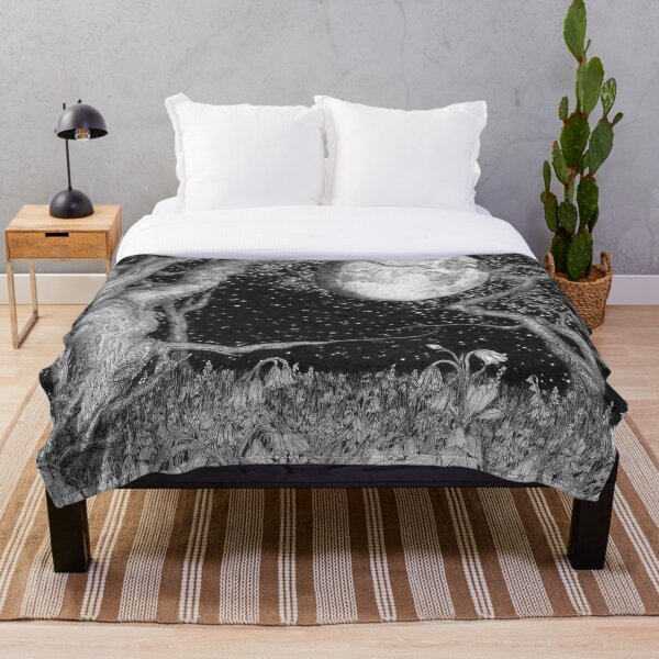 Item preview, The Midnight Flowered Forest designed and sold by ECMazur Art.