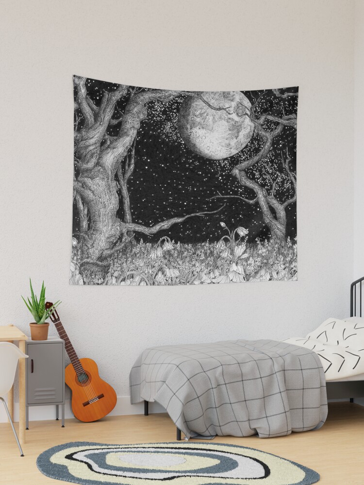 Midnight 2025 moon tapestry