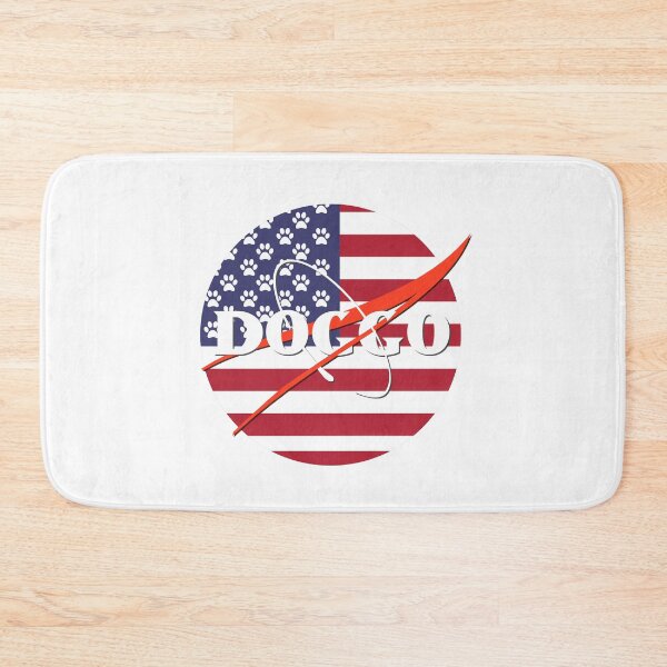 Item preview, Doggo, Nasa logo Inspired, American Flag With Paw Stars quality logo, Guaranteed best gift for all dog lovers designed and sold by Galactic Fur Baby Federation.