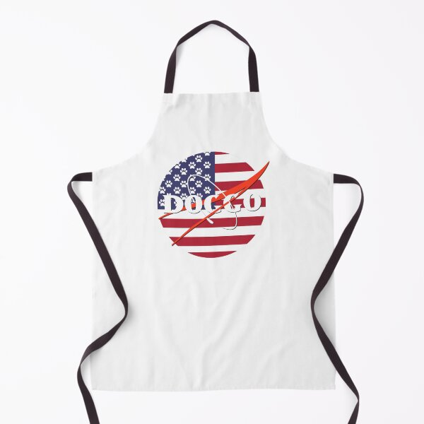 Item preview, Doggo, Nasa logo Inspired, American Flag With Paw Stars quality logo, Guaranteed best gift for all dog lovers designed and sold by Galactic Fur Baby Federation.