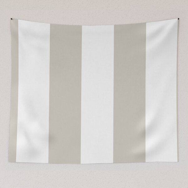 Aperçu de l'œuvre Gray Tan White Minimal Vertical Stripe Pattern Pairs Valspar 2023 COTY Villa Grey 6005-1B créée et vendue par ColorOfTheYears.