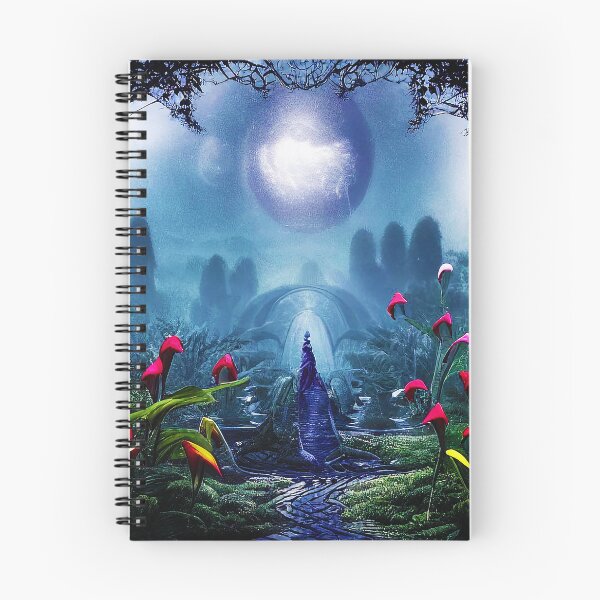 Item preview, Solarpunk Abstract Night Garden designed and sold by BioDigital-Jazz.