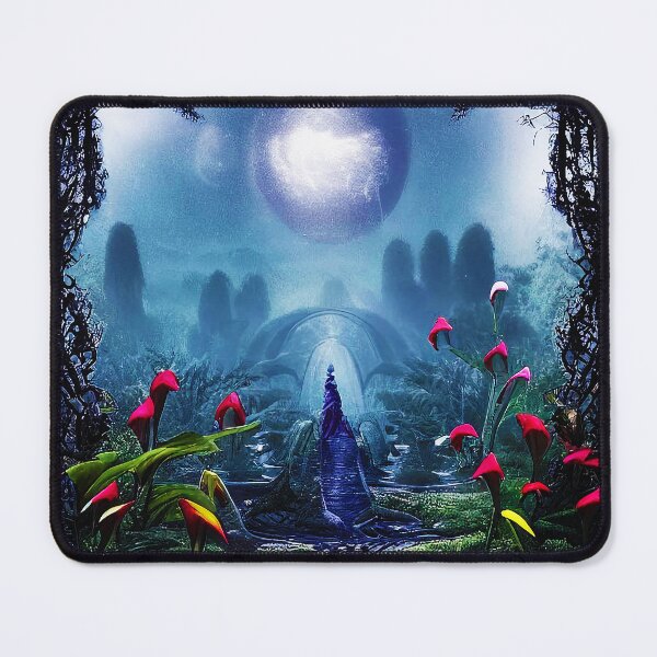 Item preview, Solarpunk Abstract Night Garden designed and sold by BioDigital-Jazz.
