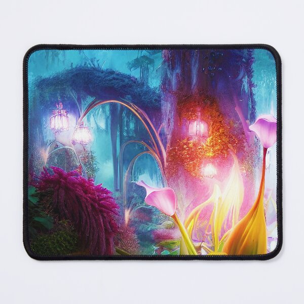 Item preview, Solarpunk Magical Future Forest Scene designed and sold by BioDigital-Jazz.