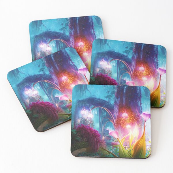 Item preview, Solarpunk Magical Future Forest Scene designed and sold by BioDigital-Jazz.