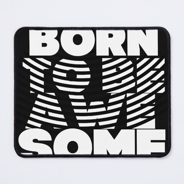 Item preview, Born to be awesome , tshirt cool throw pillow designed and sold by SoulWriter.