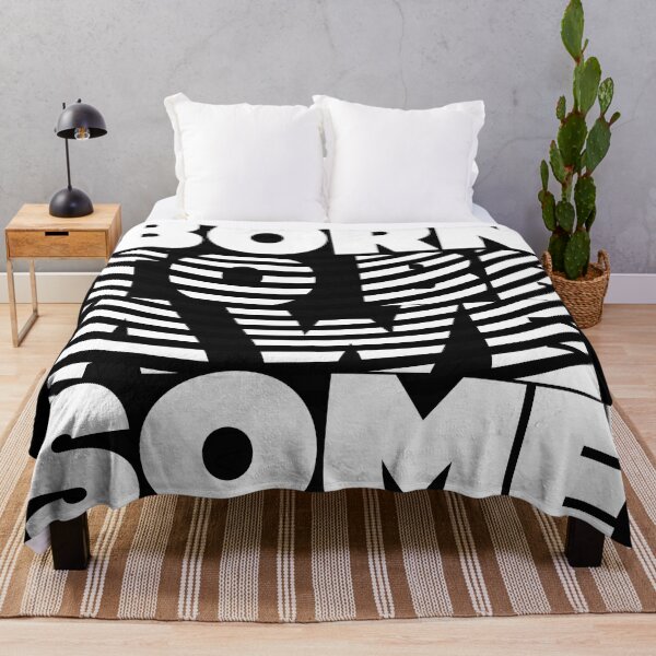 Item preview, Born to be awesome ,  tshirt cool throw pillow designed and sold by SoulWriter.