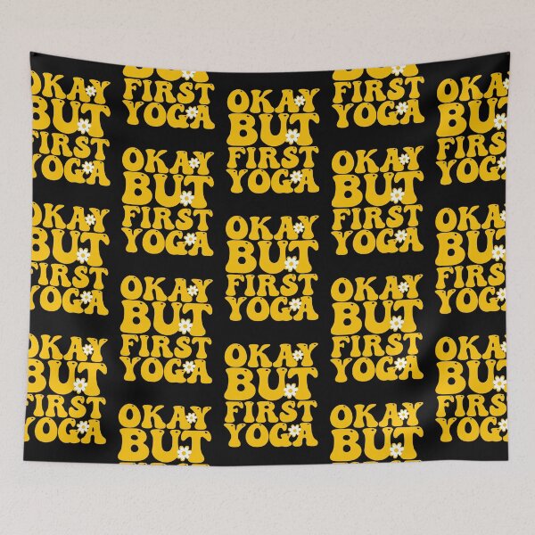 Item preview, Okay But First Yoga designed and sold by THROUGH-LIFE.