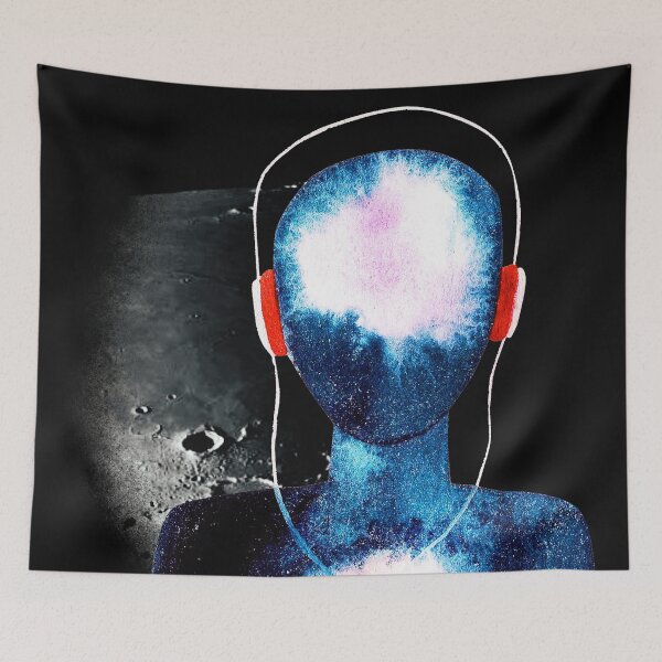 Item preview, Meditation Man on the Moon designed and sold by RealmsBeyond.