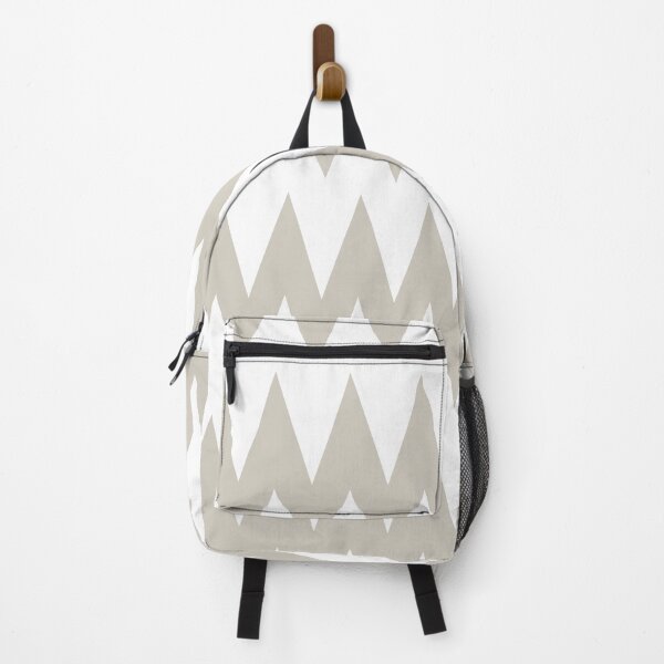 Artikelvorschau, Gray Tan White Zigzag Rippled Horizontal Stripe Pattern Pairs Valspar 2023 COTY Villa Grey 6005-1B entworfen und verkauft von ColorOfTheYears.