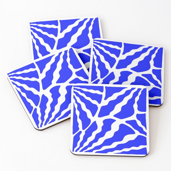 Item preview, Minimalist and abstract illustration of vegetation, blue and white leaves. designed and sold by ms-studioo.