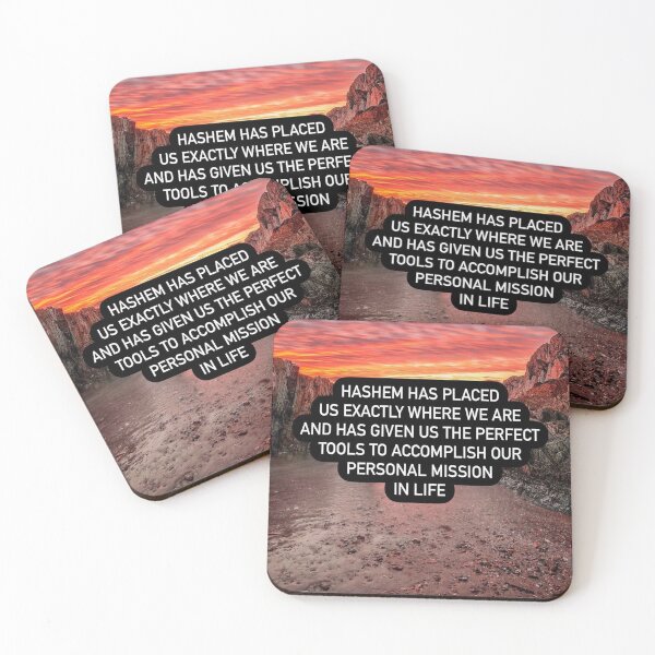 Item preview, Hashem has placed us exactly where we are and has given us the perfect tools to accomplish our personal mission in life designed and sold by Stories To Inspire - Motivational Jewish Quotes.