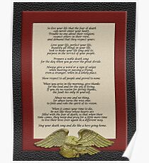 Live your life, Chief Tecumseh Poster