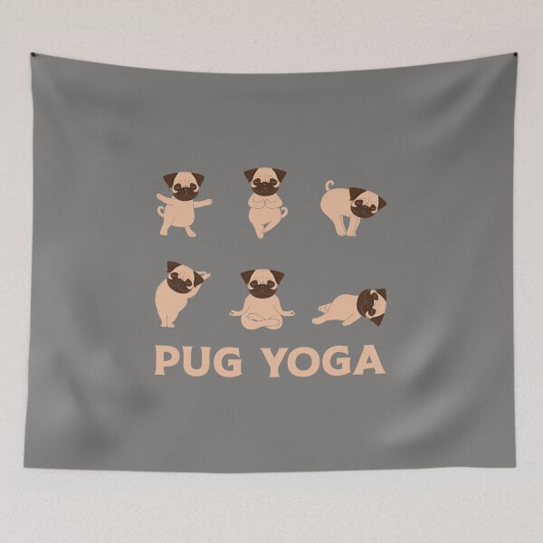 Item preview, The Pug Yoga work out. designed and sold by tabykid.