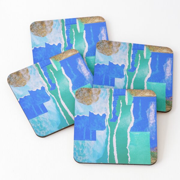 Item preview, Abstract Terrain-Blue, Green, Gold designed and sold by Kalimba Yancey-Love.