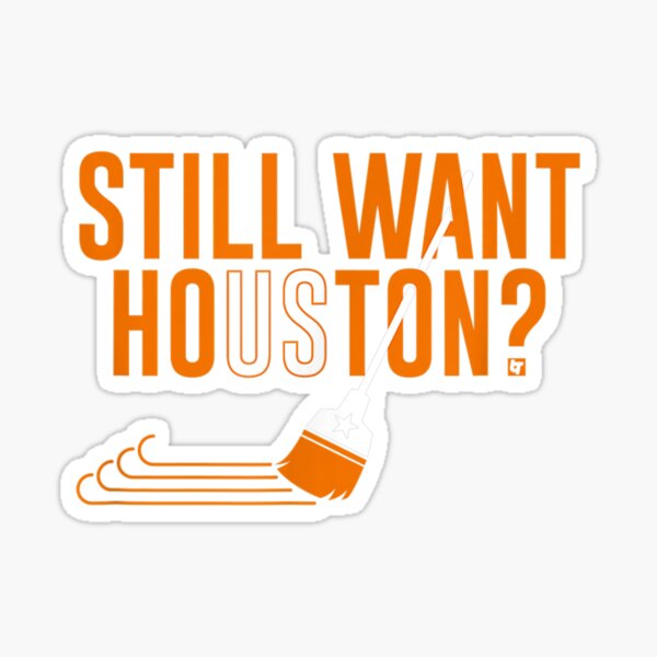 BreakingT Men's Houston Astros Orange 'We Want Houston' T-Shirt