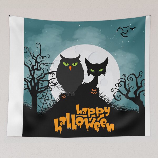 Item preview, cat and an owl designed and sold by designsmaster99.