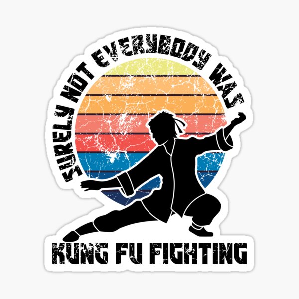 Surely Not Everybody Was Kung Fu Fighting Sticker