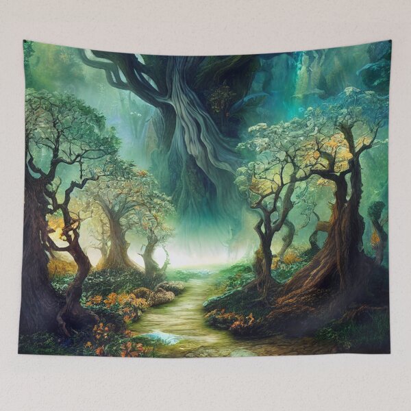 Item preview, Enchanted Path Through The Woods designed and sold by fairytailsaiart.