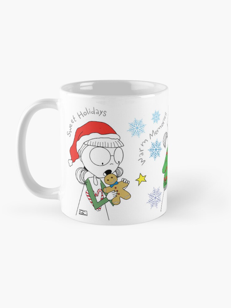 Thumbnail 3 of 6, Coffee Mug, FLORA MAKES ME SMILE - MUG LIMITED EDITION designed and sold by ThePencilCircle.