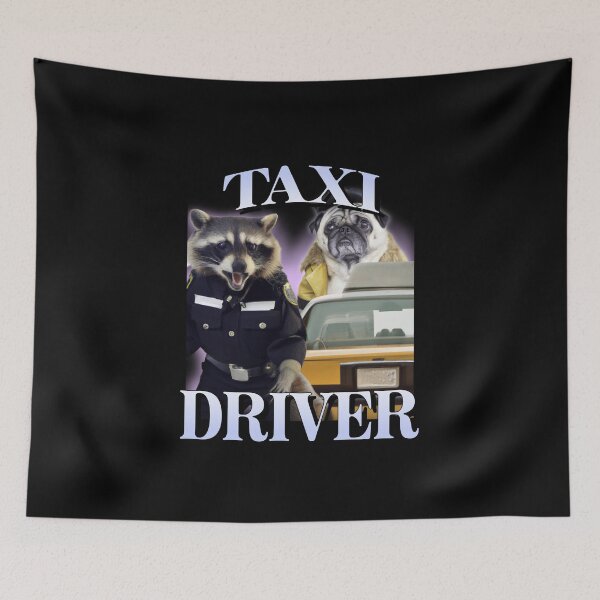 Item preview, taxi driver pug designed and sold by izabella iza.
