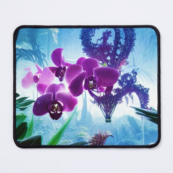 Item preview, Solarpunk AI Future Flowers Iris Scene designed and sold by BioDigital-Jazz.