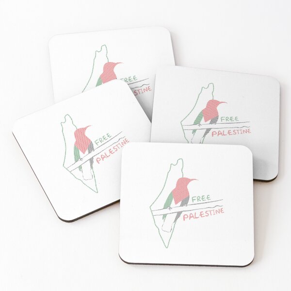 Item preview, Free Palestine Bird tatreez Palestinian Embroidery printed design designed and sold by Mo5tar.