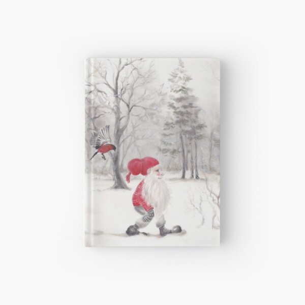 Gnome and bullfinch Hardcover Journal