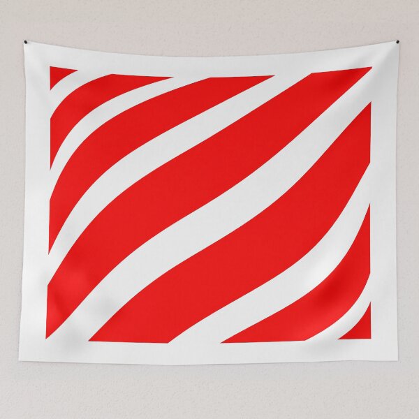 Item preview, Abstract pattern - red and white. designed and sold by K.S ART.